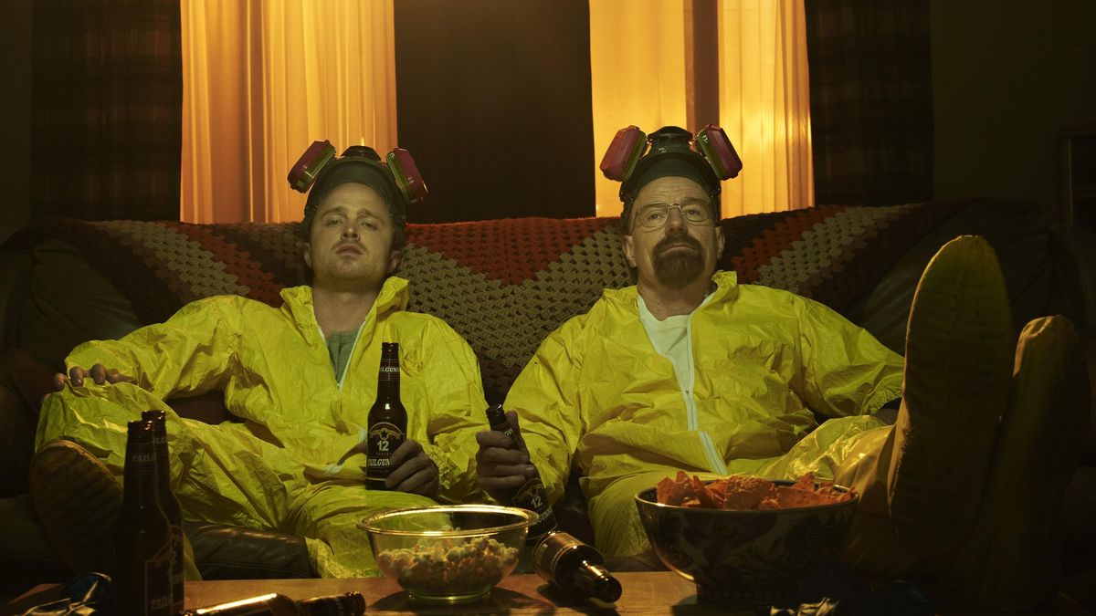 Foto de Walter White e Jesse Pinkman