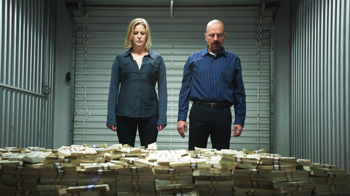 skyler e white olhando a fortuna